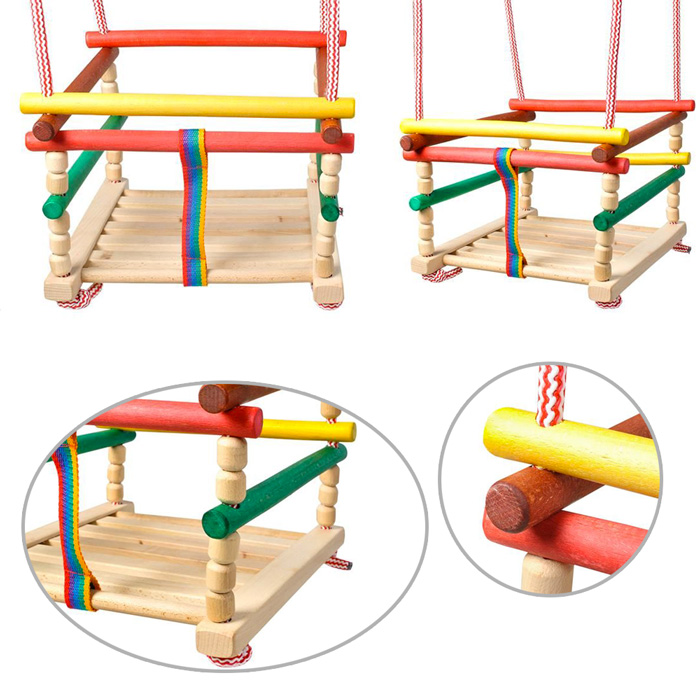 Balancoire Enfant En Bois De Hetre A Partir De 3 Ans En Promotion