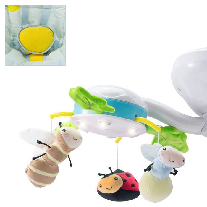 Bugies Balancelle Bebe Electrique Inclinable Rotation A 180 Bleu Au Meilleur Prix E Leclerc