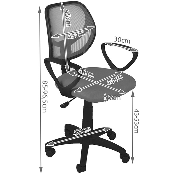 Chaise De Bureau Pivotante A Roulette En Promotion