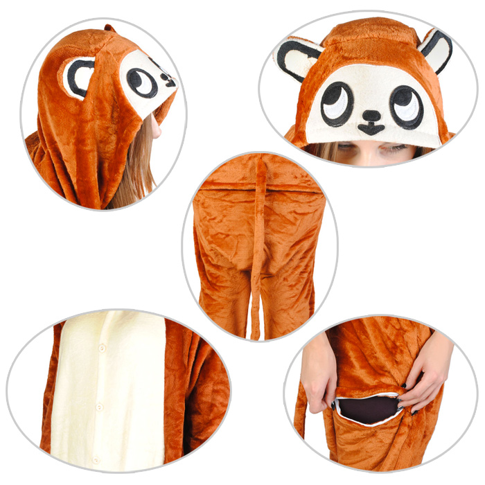 Costume d'ours détails
