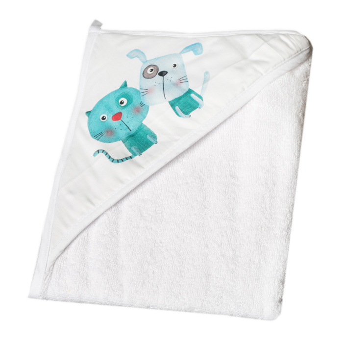 Drap de bain blanc pour bébé