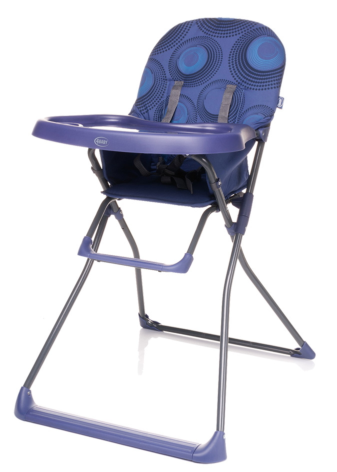 FLOWER ROUGE Chaise haute pour bébé Pliable Gain de place Plateau repas
