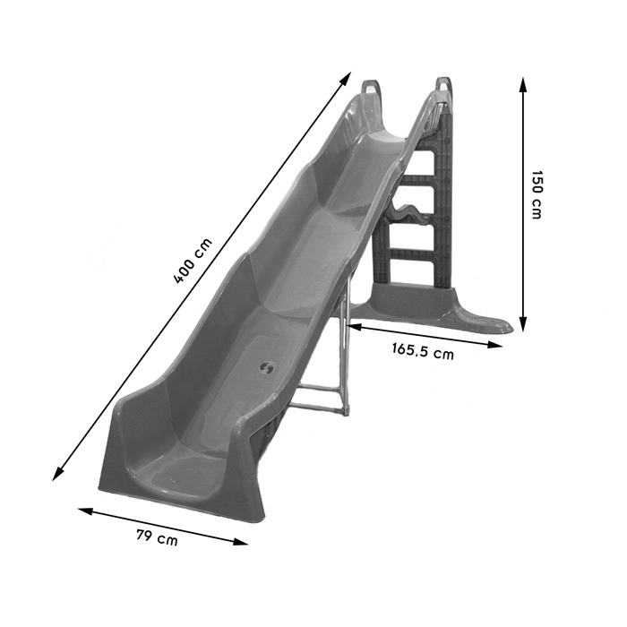 Grand toboggan d'extérieur pour enfants de 3 à 12 ans. En promo.