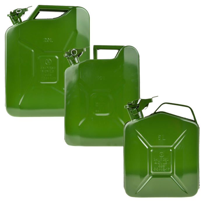 Jerrican Essence En M tal Avec Bouchon Herm tique Vert 5 L Au Meilleur 