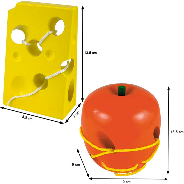 Jeu à lacer en bois