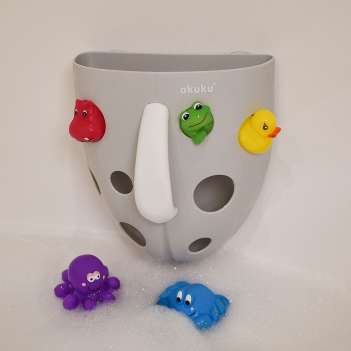 Jouets de bain flottants animaux aquatiques multicolores.