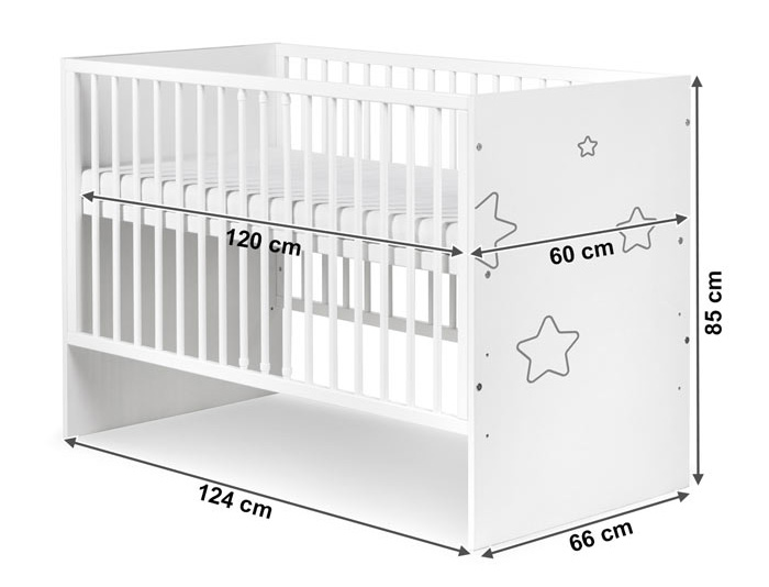 Lit bébé avec tiroir Lit bébé avec Matelas en Mousse Aloe Vera des Rails de  Protection Réglables en Hauteur Blanc Transformable en lit Enfant :  : Bébé et Puériculture