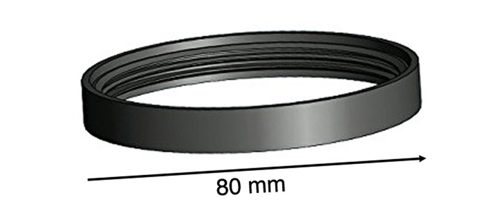 Lot de joints en silicone pour tuyau haute température Ø 80 mm