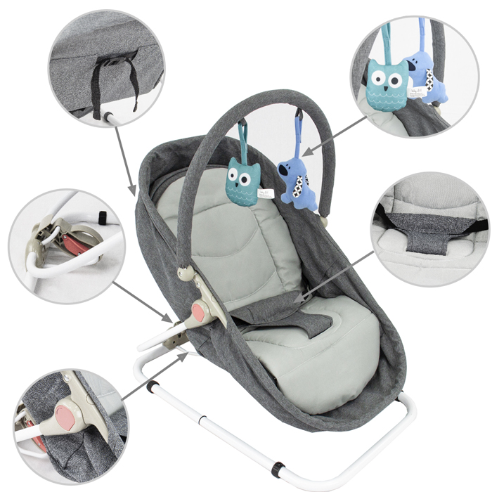 Luxury Bouncer Transat Evolutif En Berceau Bebe Jusqu A 9kg Bleu Cdiscount Puericulture Eveil Bebe