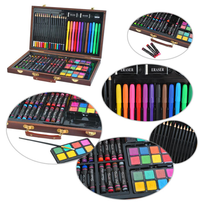 Coffret à dessin - Coffret à dessin - Coffret à crayons - Couleurs