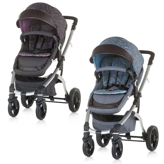 poussette trio violette