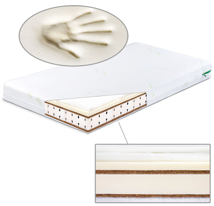Matelas enfant à mémoire de forme avec housse à l