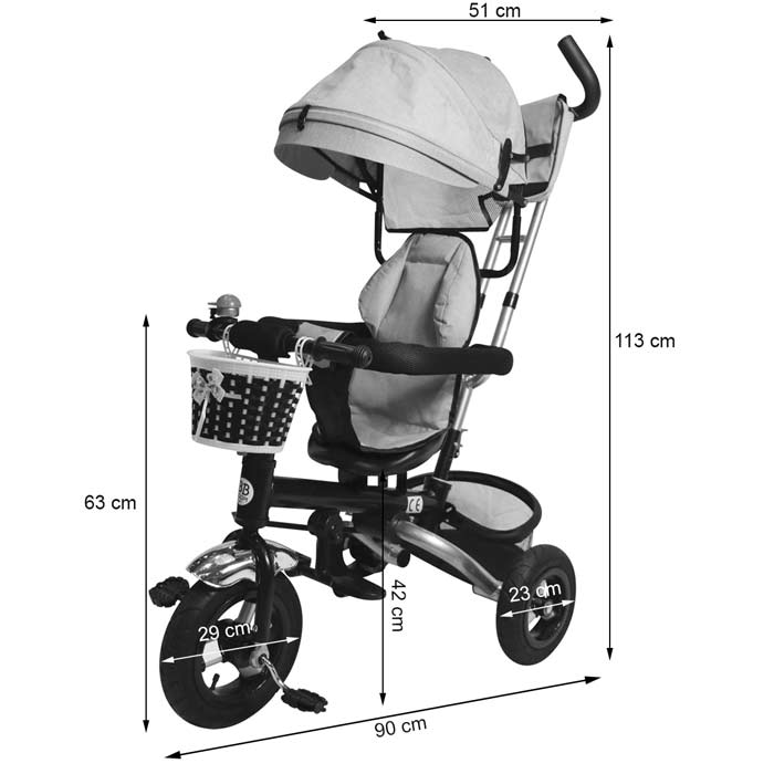 tricycle poussette enfant