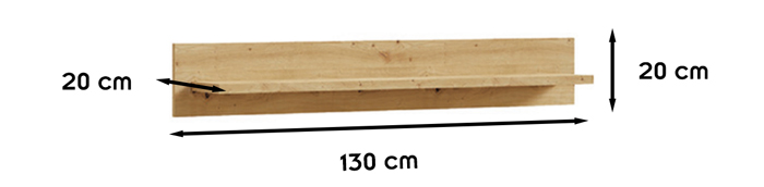 Dimensions de l'étagère