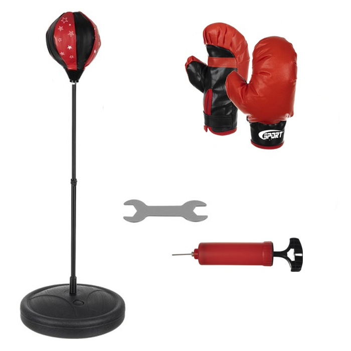 PIO Set de boxe punching ball avec sac de frappe et gants au meilleur prix