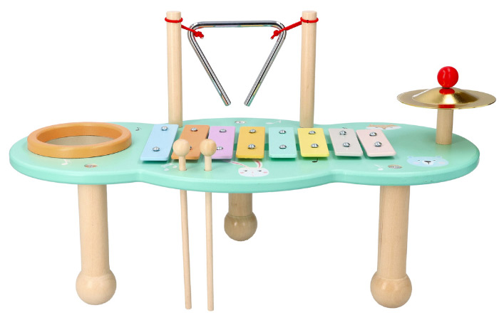 POP Table musicale en bois enfant jouet d'éveil musical montessori