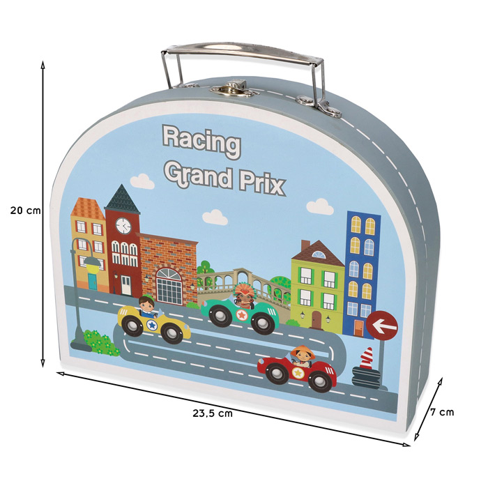 RACING Valise circuit de course voitures malette de voyage Collection  enfants du monde au meilleur prix