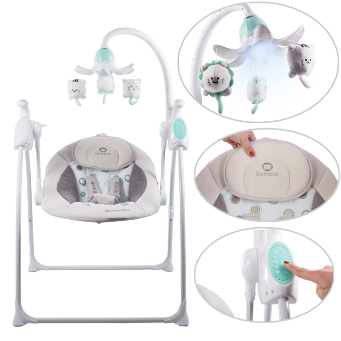 Balancelle Motorisee Et Musicale Lionelo Pour Bebe De 0 A 12 Kg
