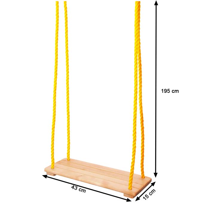 Balançoire réglable bois