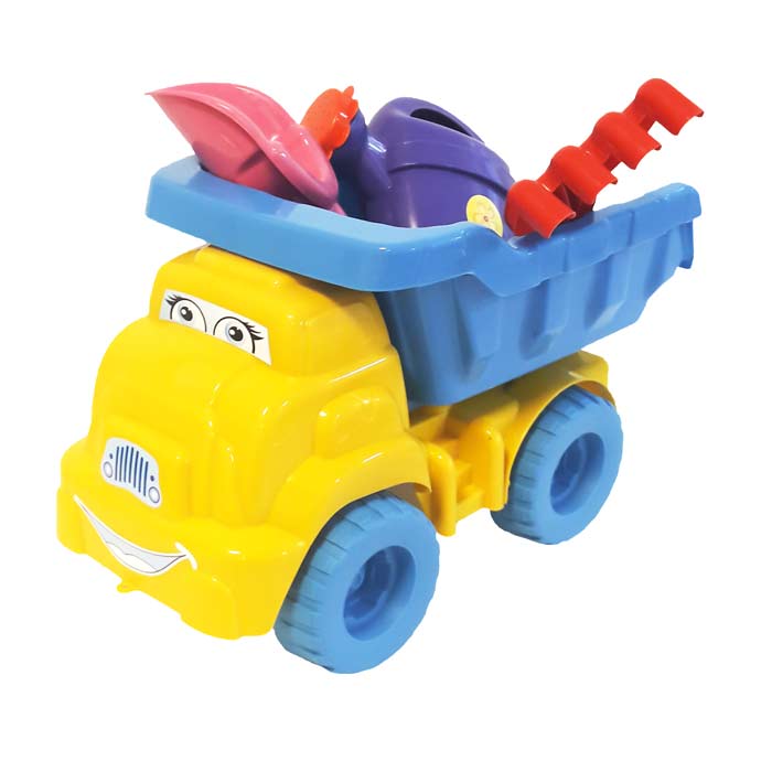TRUCK Camion benne enfant jeu plage bac ?� sable kit 4 pi?�ces Jaune - Cdiscount Jeux - Jouets