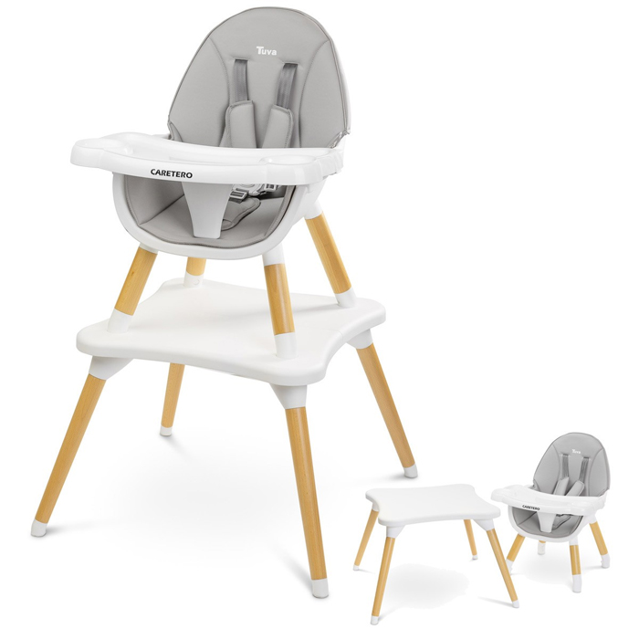 Chaise haute scandinave 2 en 1 évolutive en table et chaise pour enfant