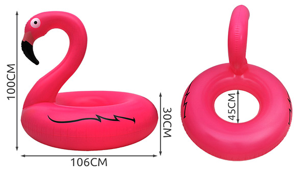 bouée gonflable flamant rose promo